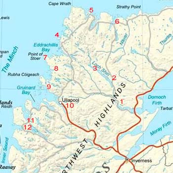 Highland Region Map Reference